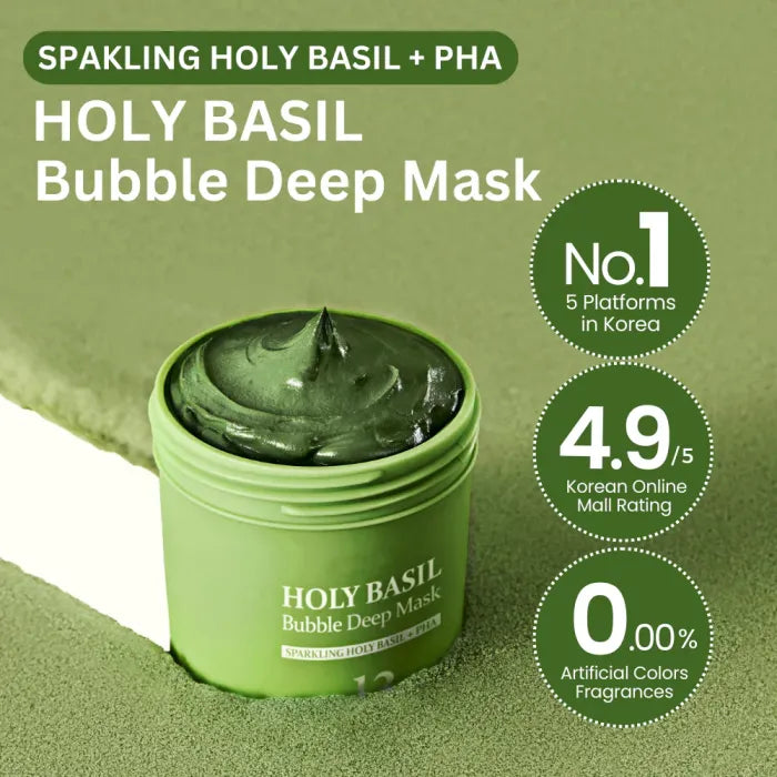 Basil Sparkling Bubble Mask